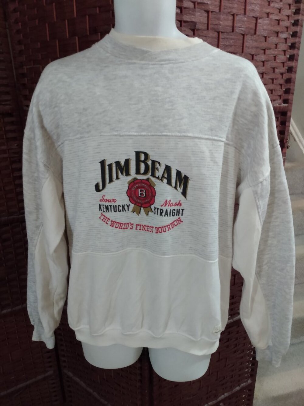 Vintage Jim Beam The World's Finest Bourbon Sweatshirt 90s Adult Large Whiskey